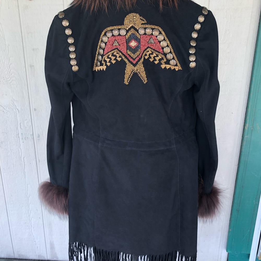 Double D Ranchwear Rainbird Jacket With Real Fur - Picture 6 of 10